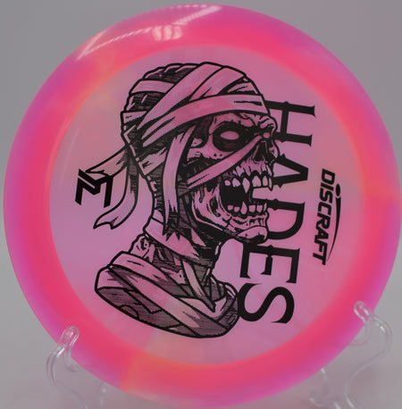 Bright Z Swirl Mummified Hades finishing with reliable fade at Waterworks Park Disc Golf Course in Kansas City, Missouri.