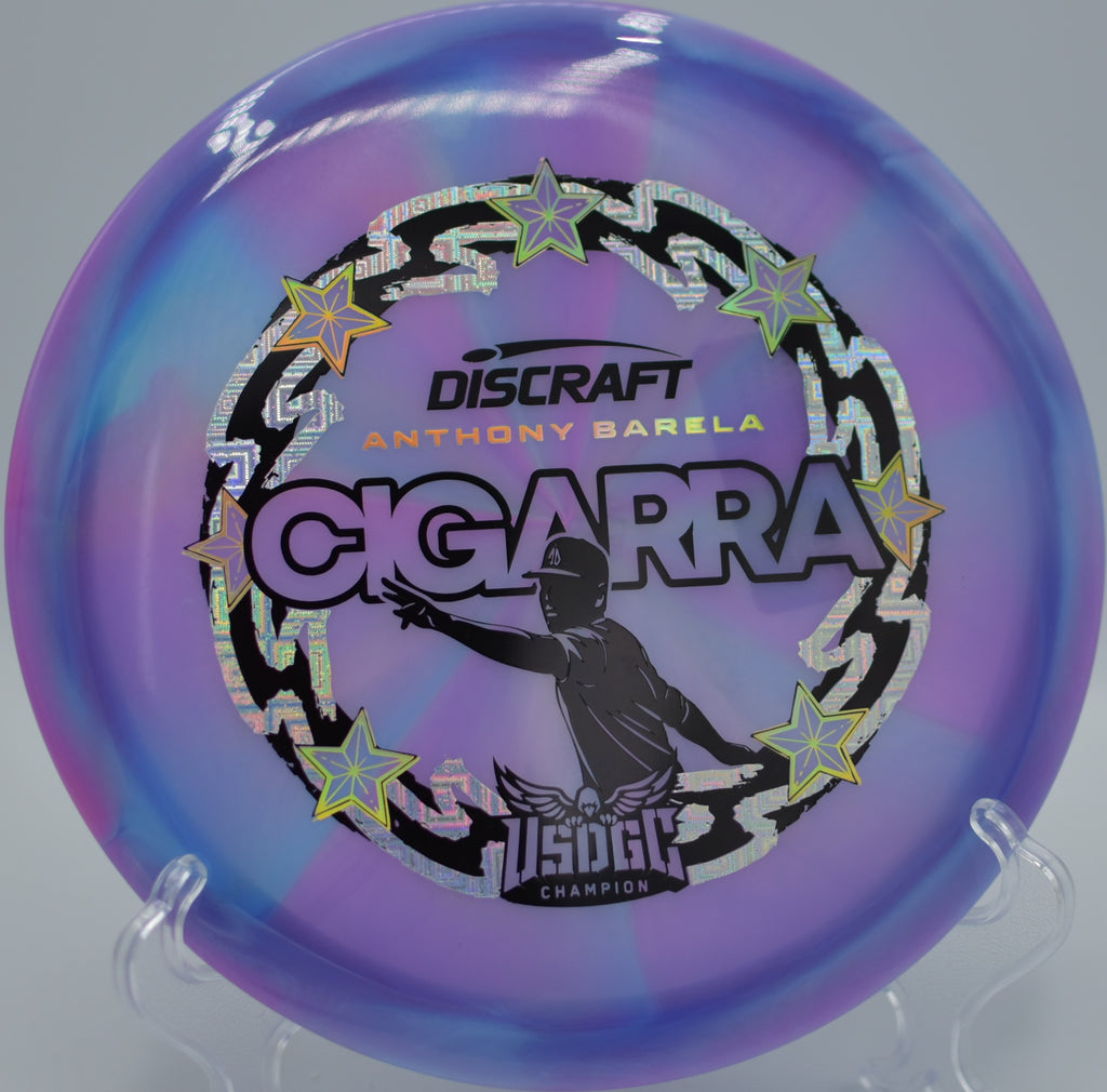 Z-Swirl Cigarra captured on a hillside fairway at Pelahatchie Shore Park DGC in Brandon, MS, emphasizing its -1 turn workability.