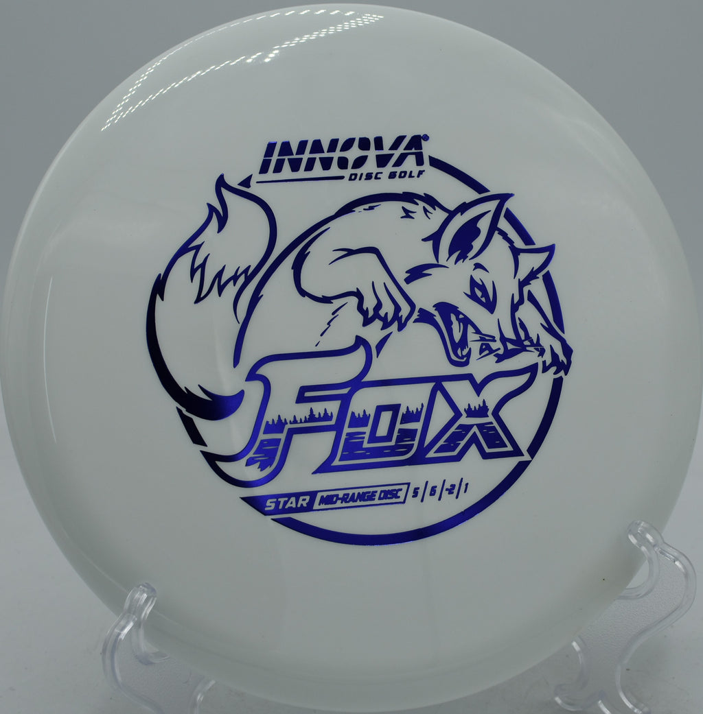 Star Fox Innova midrange controlled forehand approach at Blue Ribbon Pines Disc Golf Course in East Bethel, Minnesota.