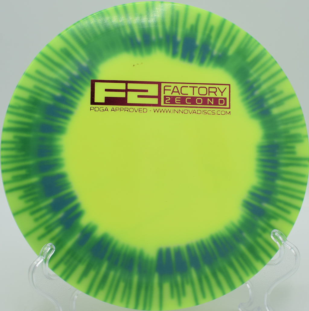 I-Dye Glow Champion Firebird aggressive flex line holding overstability at Maple Hill DGC in Leicester, MA