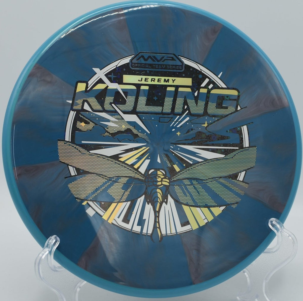 Axiom Tempo Koling Team Series forehand upshot at Blue Ribbon Pines Disc Golf Course in East Bethel, Minnesota