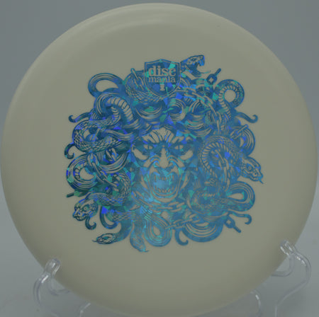 Limited Edition Hard Exo Lumen Link Medusa putter perfect for straight putts at Fox Run Meadows Disc Golf Course in Jeffersonville, Vermont.