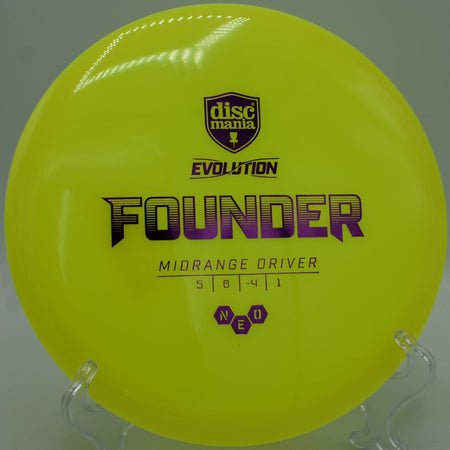 Discmania Neo Lumen Founder hyzer flip to flat at The Preserve Disc Golf Course in Clearwater, Minnesota