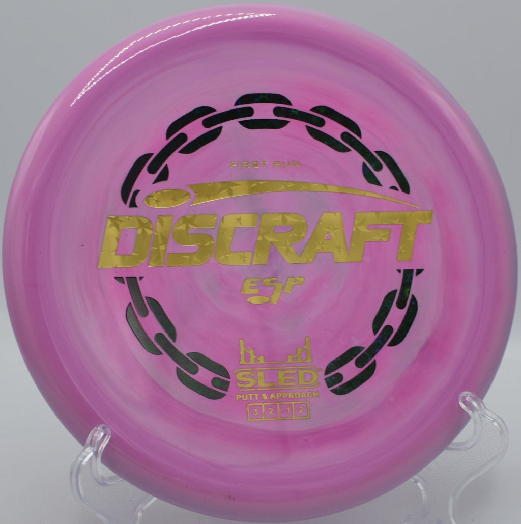 ESP First Run Sled accurate glide approach at Veterans Memorial Park Disc Golf Course in Parma, Ohio