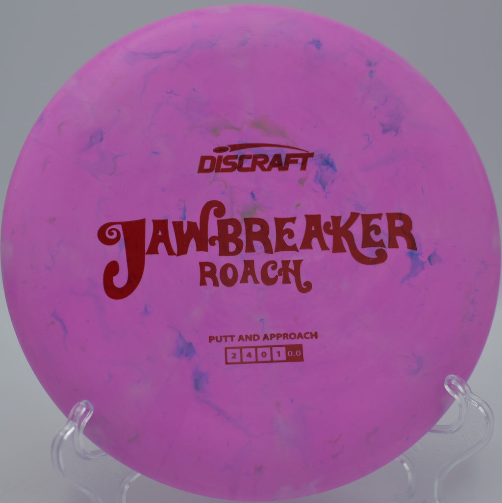 Jawbreaker Roach carving a smooth turnover approach at Heritage Park DGC in Belton, KS, flexing back with dependable Roach stability.