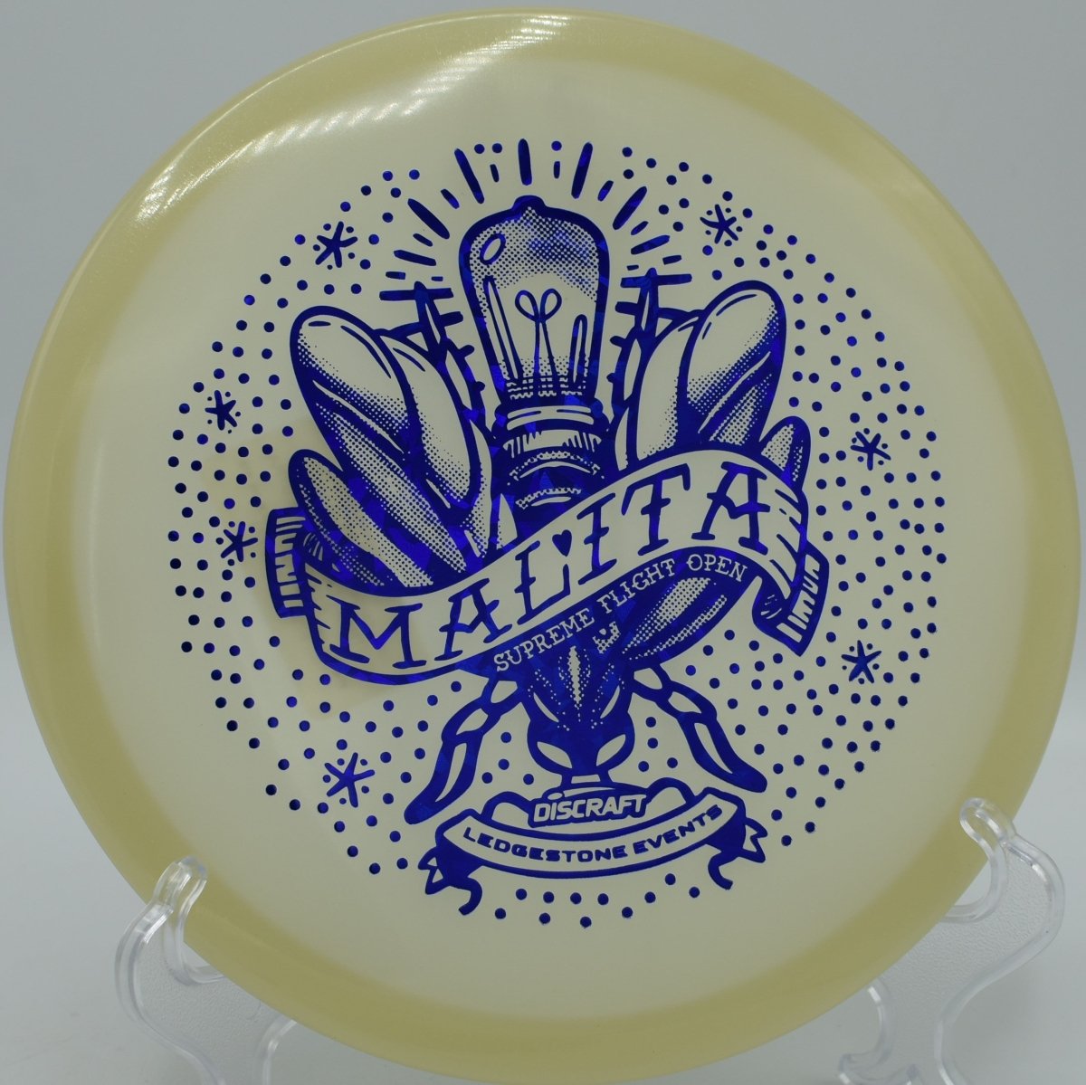 SFO Mega Glo Malita controlled power backhand with late fade bite at The Rez DGC in Brandon, MS