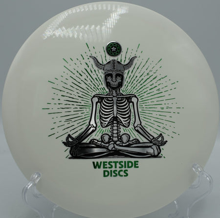 Westside Discs Tournament Underworld fairway driver carving hyzer flip at Idlewild Disc Golf Course in Burlington Kentucky