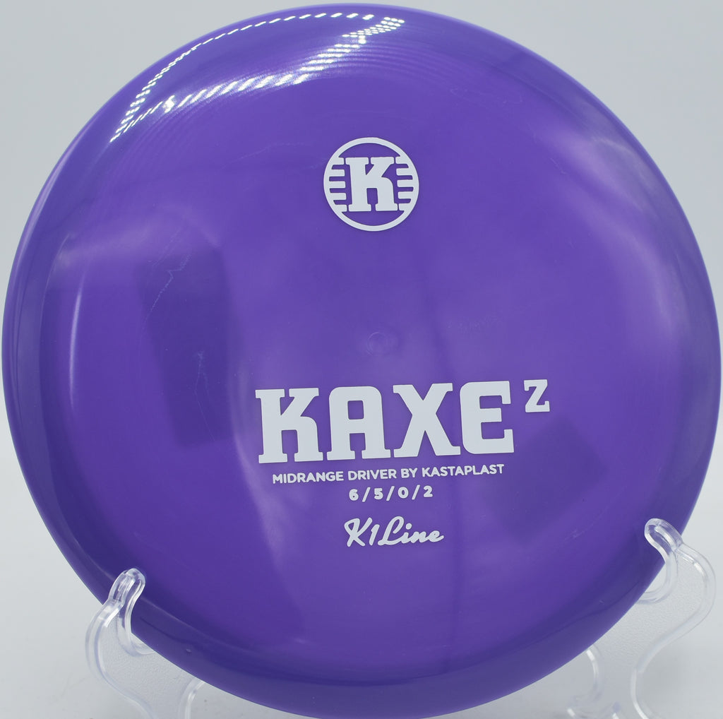 K1 Kaxe Z Kastaplast disc carving hyzer lines at Lincoln Ridge Disc Golf Course in Independence, Kentucky.