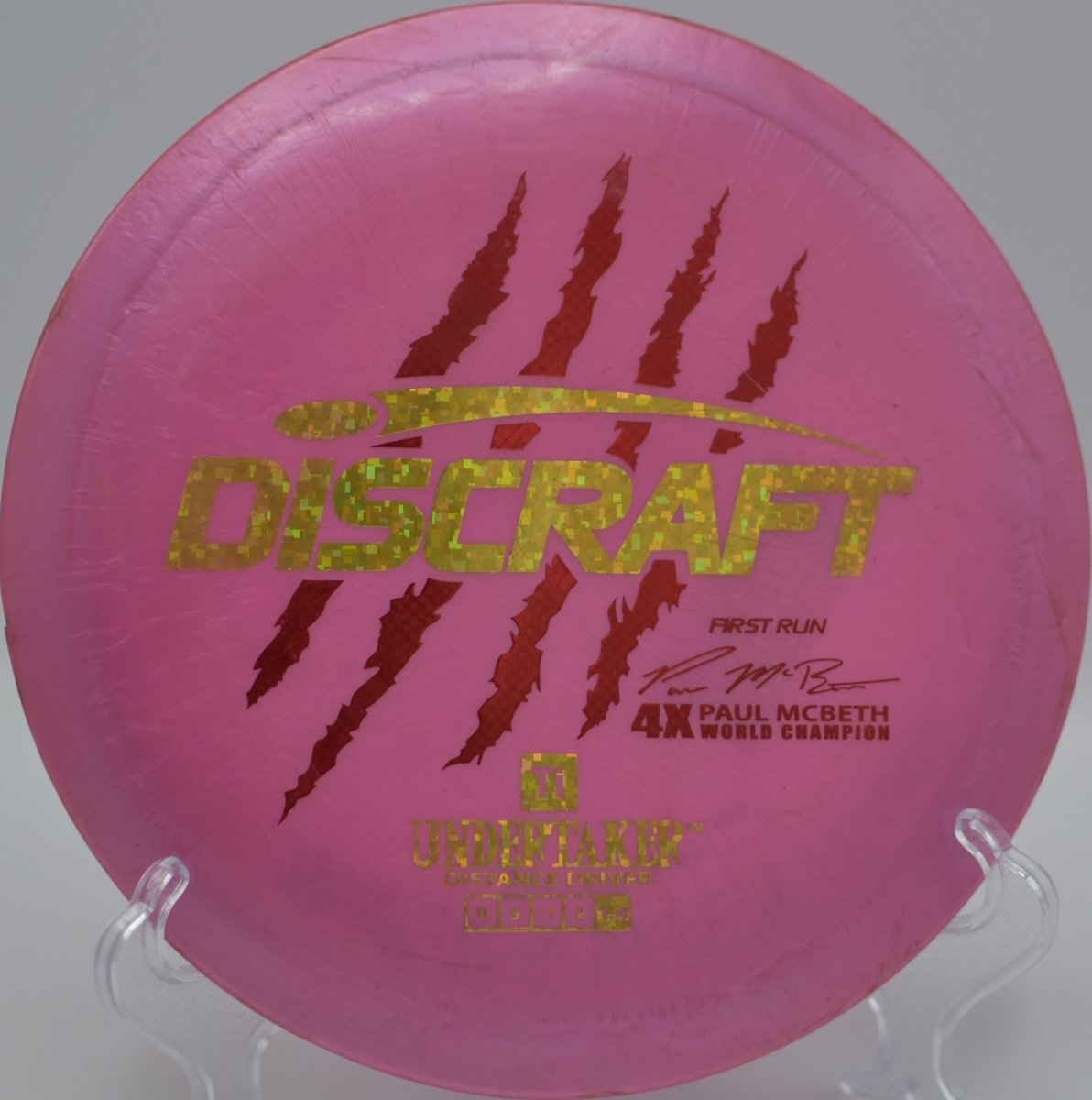 Used- 4-Claw Undertaker (Paul Mcbeth) fairway driver for Seattle disc golfers nationwide