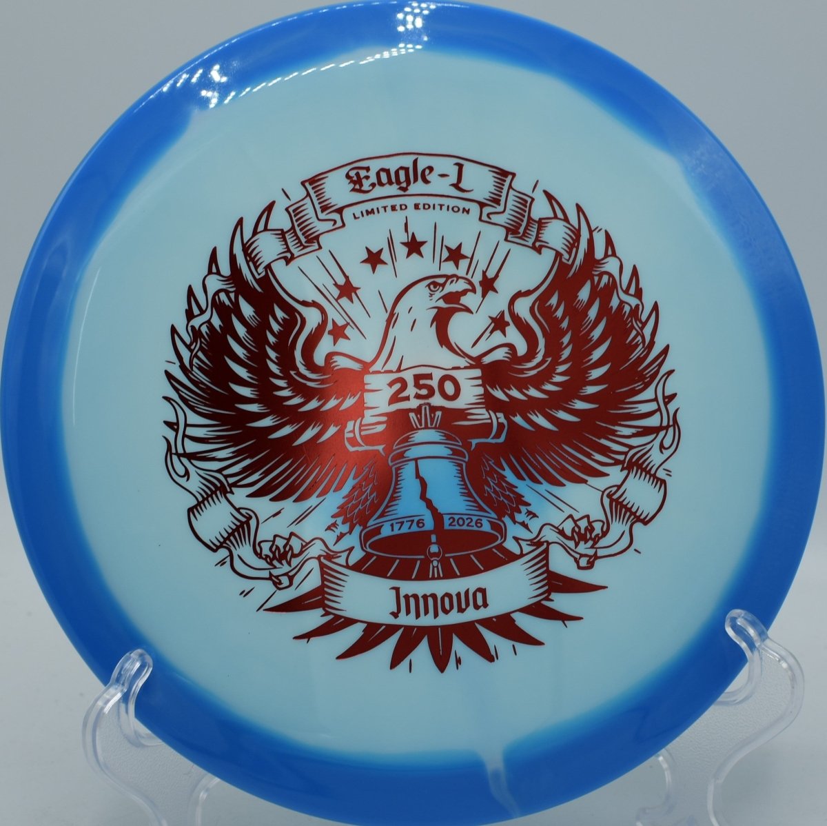 Fourth of July Eagle-L featured at Eagles Crossing DGC, Hawk Point MO for fairway accuracy