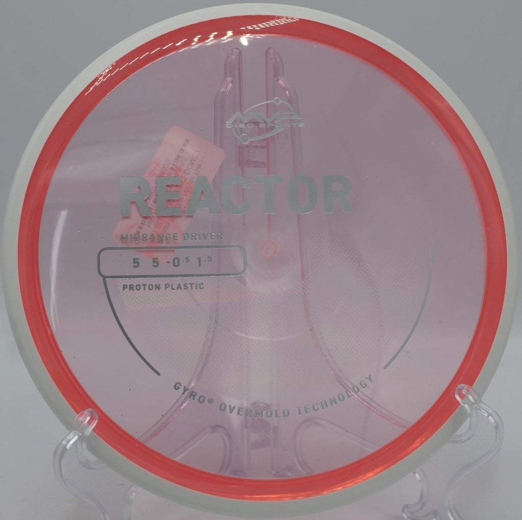 Proton Reactor midrange thrown on a flat, penetrating line at McDade Park Disc Golf Course in Scranton, Pennsylvania, finishing with smooth, reliable fade
