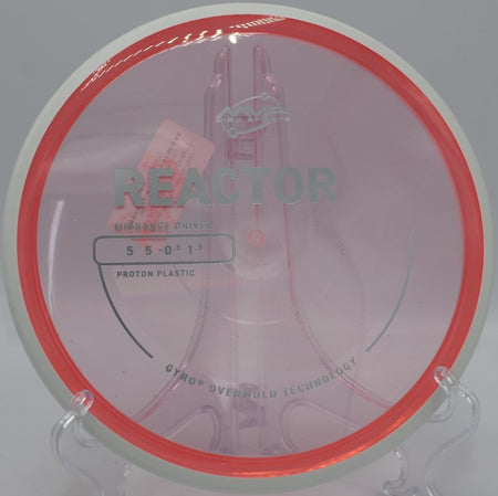 Proton Reactor midrange thrown on a flat, penetrating line at McDade Park Disc Golf Course in Scranton, Pennsylvania, finishing with smooth, reliable fade