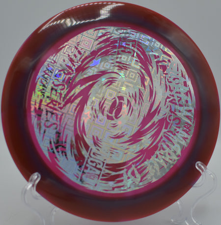 2023 Marwede Swirl Hurricane ripping a headwind drive at Maple Hill DGC in Leicester, Massachusetts, holding torque before finishing with a powerful fade.