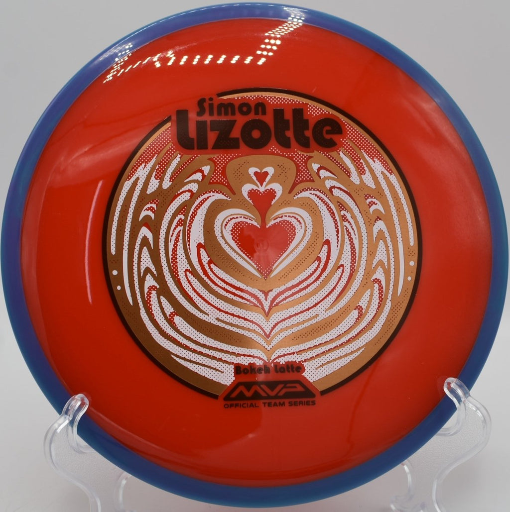 Simon Lizotte Neutron Bokeh launched low and fast at Trophy Club Disc Golf Course in Trophy Club, Texas, delivering penetrating flight