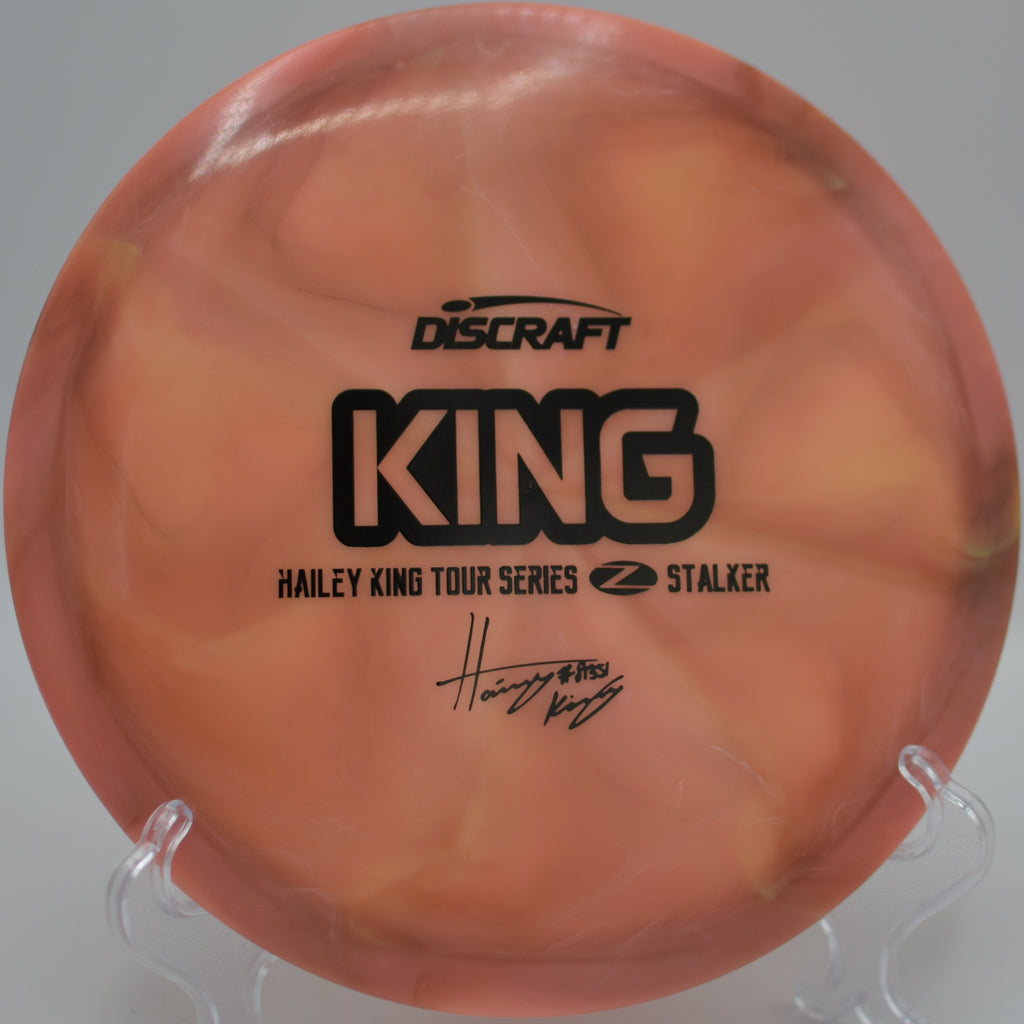 2020 Z-Swirl Stalker (Hailey King) flying dead-straight down the fairway at Idlewild Disc Golf Course in Burlington, Kentucky, showcasing its precision and smooth, controlled finish.