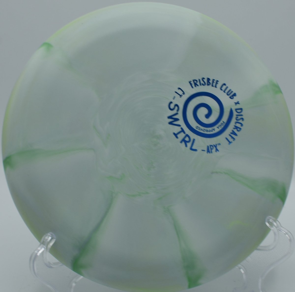 Discraft CT Swirl APX displayed at Wickham Park DGC, Manchester CT for dependable disc golf control