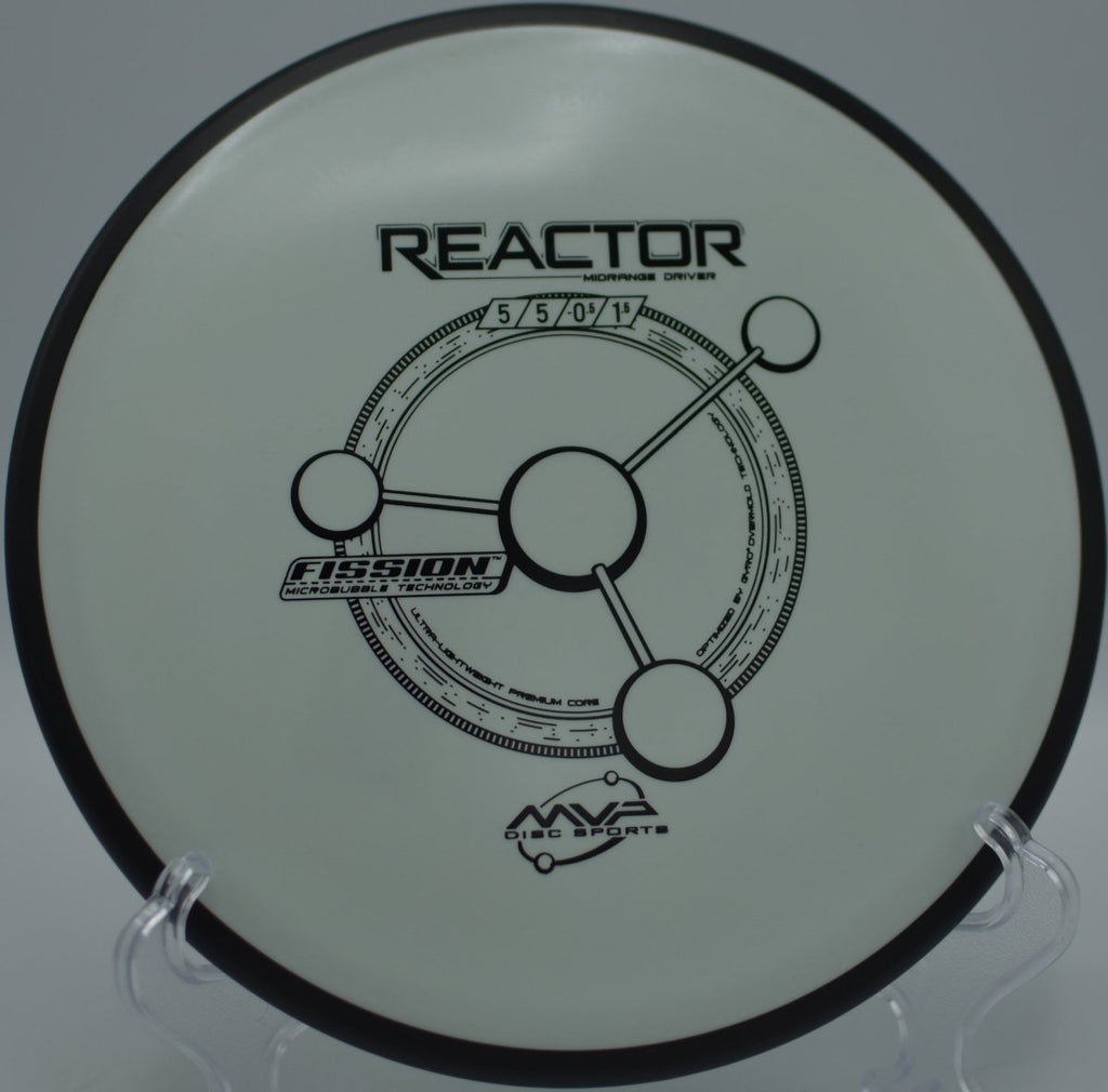 Fission Reactor midrange delivering controlled glide and finish on a technical hole at North Cove Disc Golf Course in Marion, North Carolina