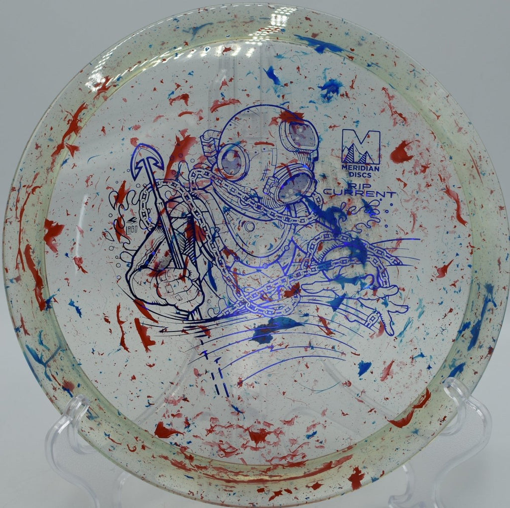 Marbled Clarus Rip Current torque-resistant line at Timber Park Disc Golf Course in Estacada, Oregon