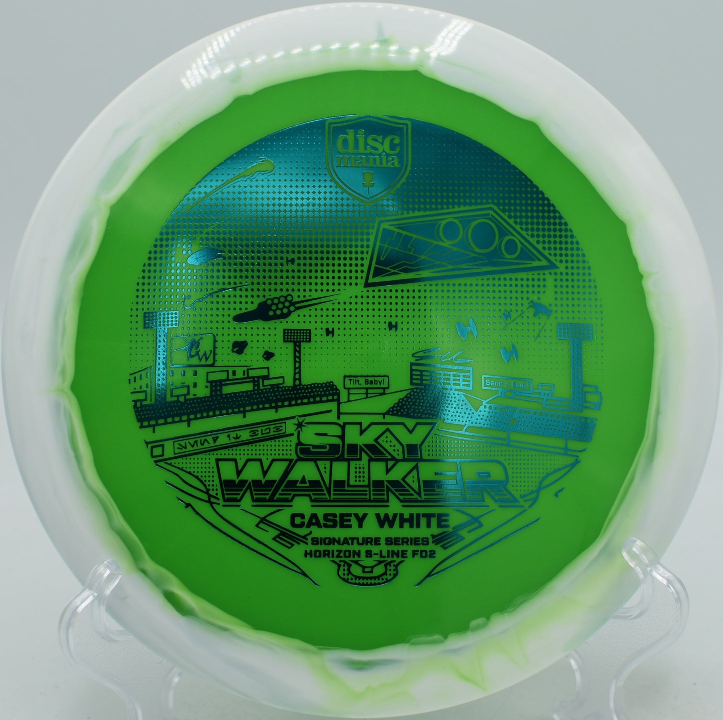 Horizon FD2 placement driver launched on flex line at Moraine State Park Disc Golf Course in Portersville, Pennsylvania