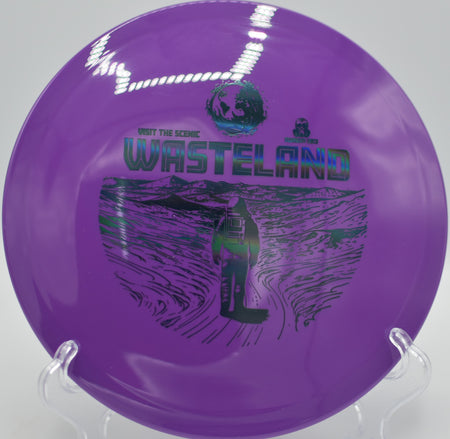 Doomsday Survival Wasteland carving a precise approach at Hidden Lake DGC in Derby, KS, holding a flat release before a subtle, controlled fade.