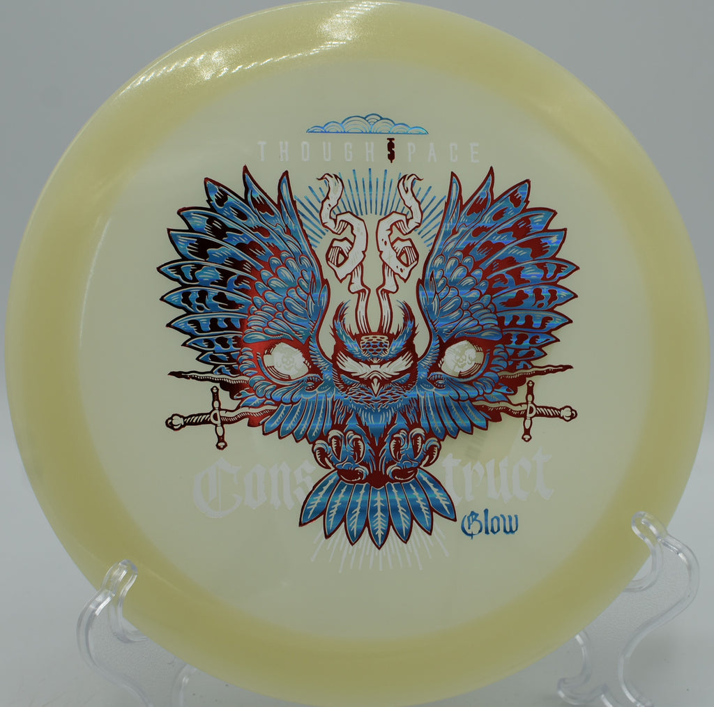 Glow Construct night round distance rip with strong fade at Iron Hill DGC in Newark, DE