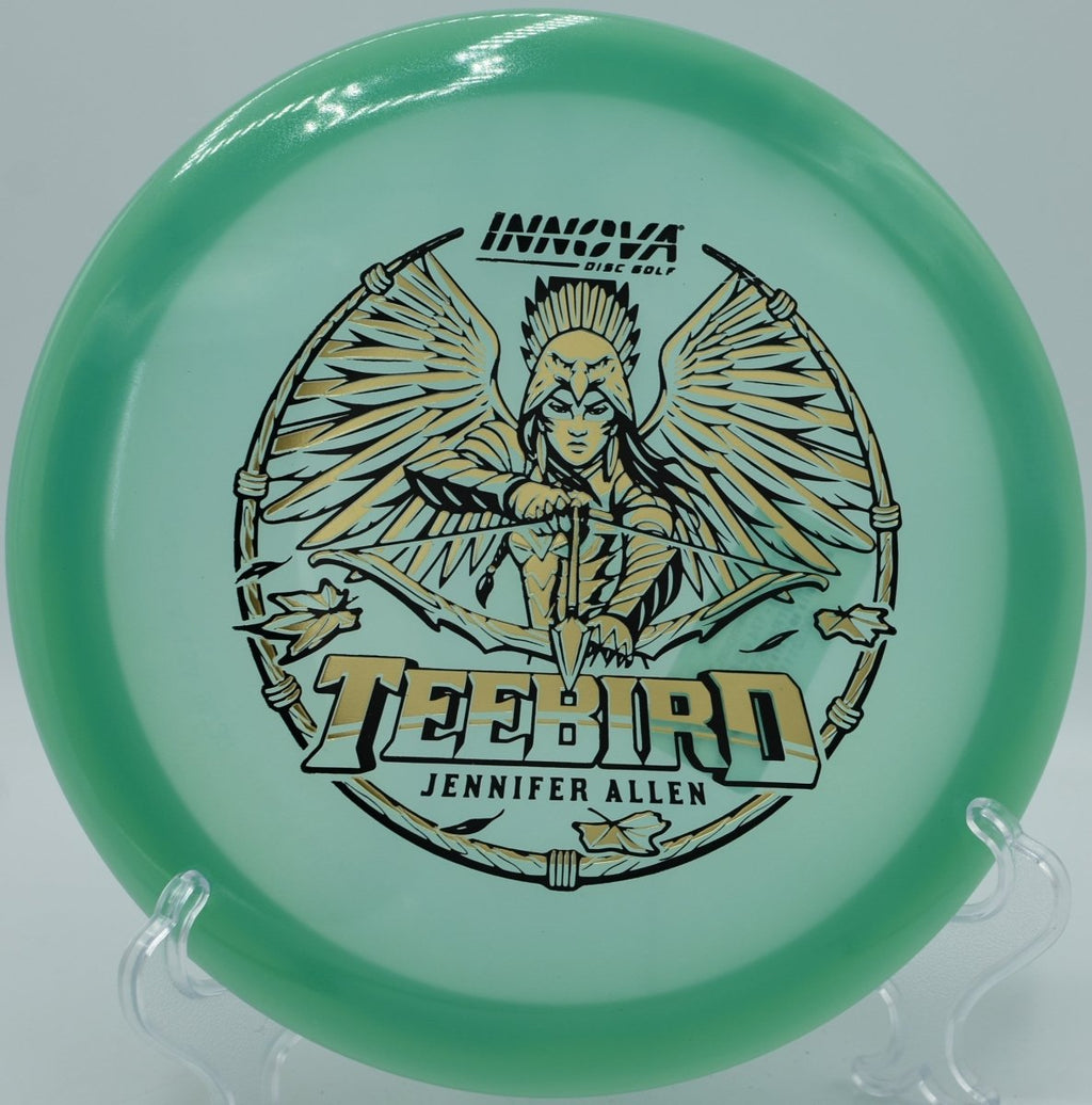 Jen Allen Proto Glow TeeBird forehand control line finishing clean at Iron Hill DGC in Newark, DE