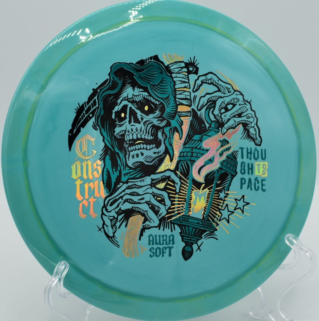 TSA Construct distance driver pushing straight with reliable fade at Blue Ribbon Pines Disc Golf Course in East Bethel, Minnesota