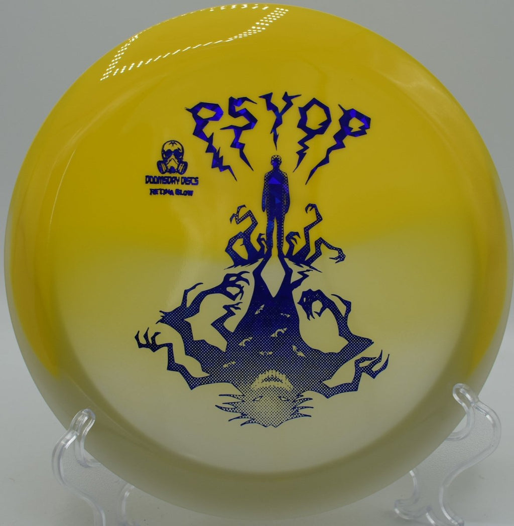 TSA PsyOps controlled backhand in light headwind at Harmon Hills Disc Golf Course in Fall Branch, Tennessee