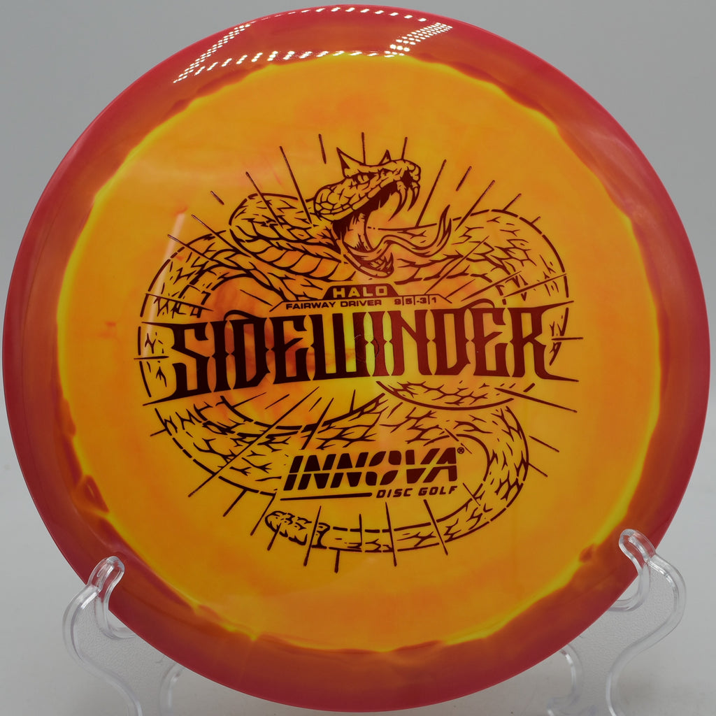 Innova Halo Sidewinder turnover line gliding at DeLaveaga Disc Golf Course in Santa Cruz, California