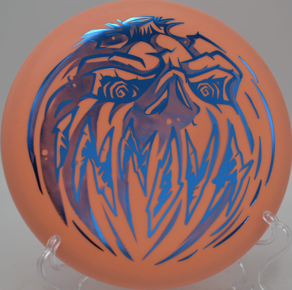 Innova Nexus Proto Glow Halloween Aviar precise putting at Token Creek Disc Golf Course in Madison, Wisconsin.