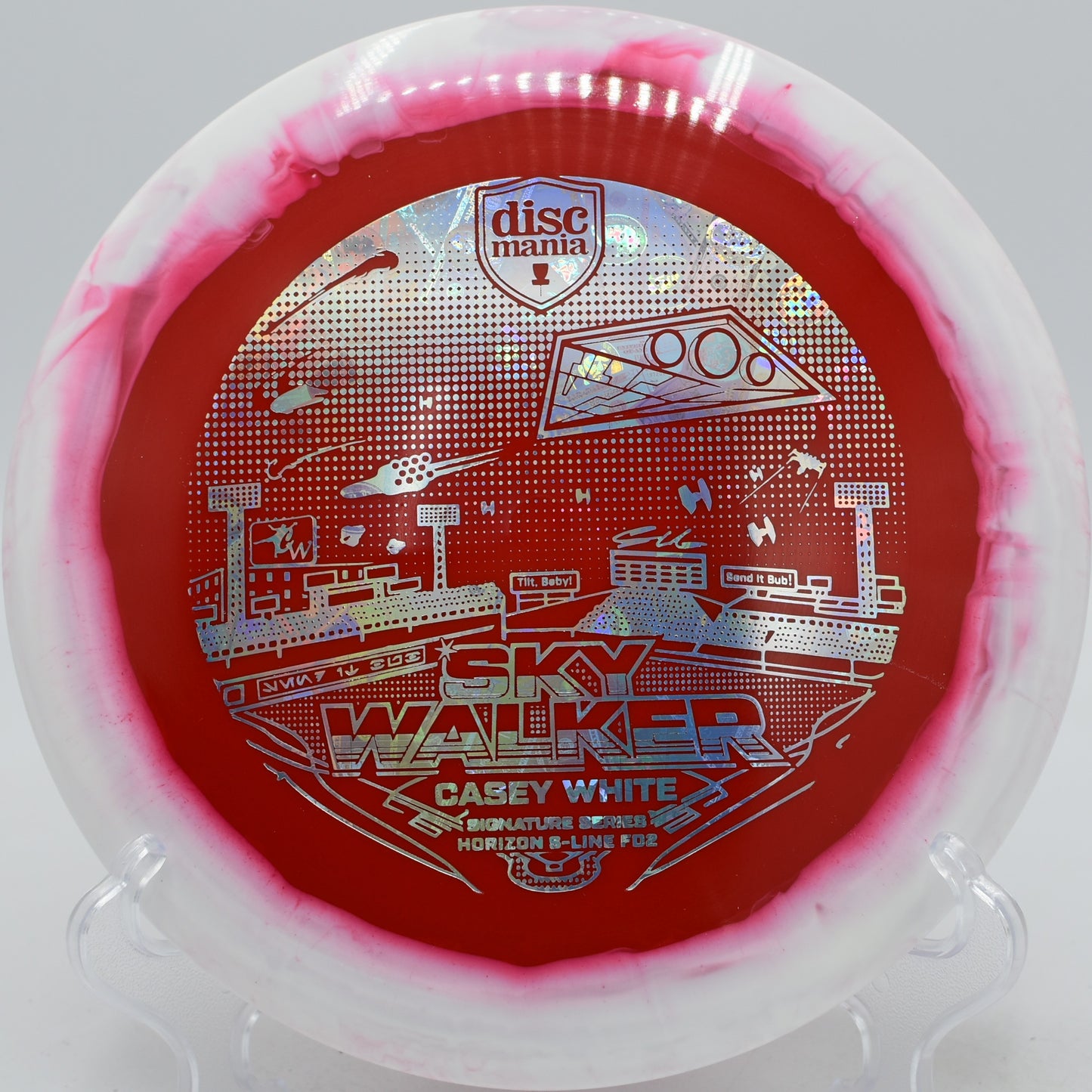 Discmania Horizon S-Line FD2 carving controlled shot at Harmon Hills in Fall Branch, Tennessee