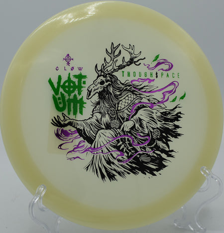 High-glide night throw with Glow Votum at Hanson Hills Disc Golf Course in Grayling, Michigan.


