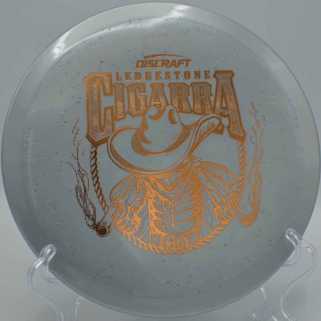 2026 Ledgestone Ti Sparkle Cigarra fairway driver navigating low ceilings and tight gaps at Flip City Disc Golf Park in Shelby, Michigan