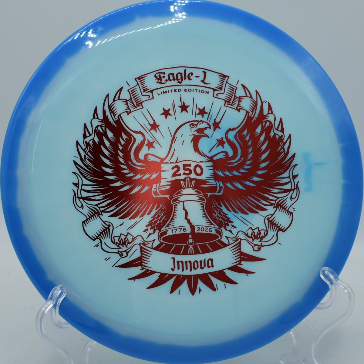 Fourth of July Eagle-L displayed at The Fort DGC, Ogden UT for straight fairway drives
