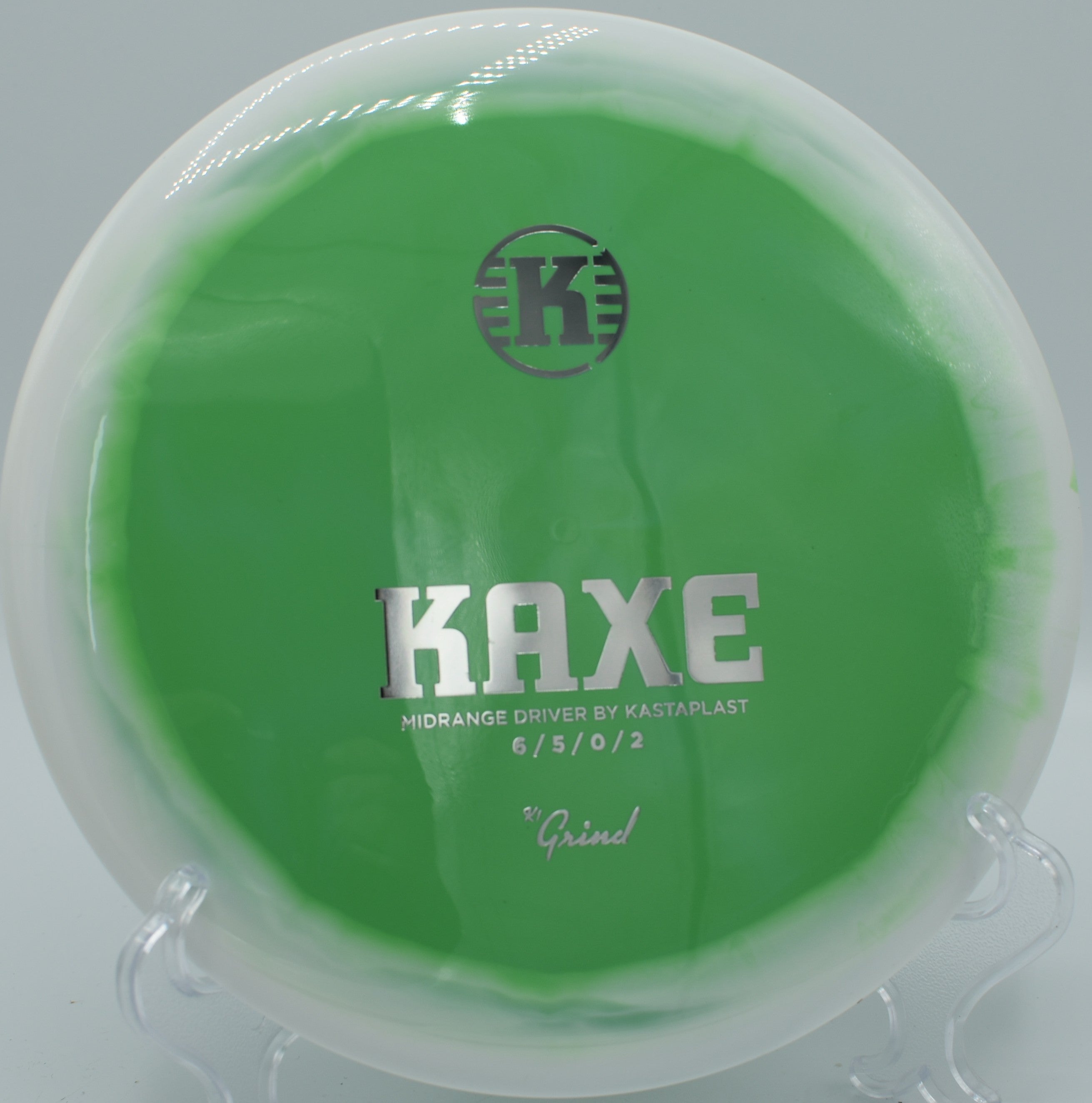 Kastaplast K1 Grind Kaxe displayed at Silver Creek Park DGC, Manitowoc WI for precision fairway placement and glide