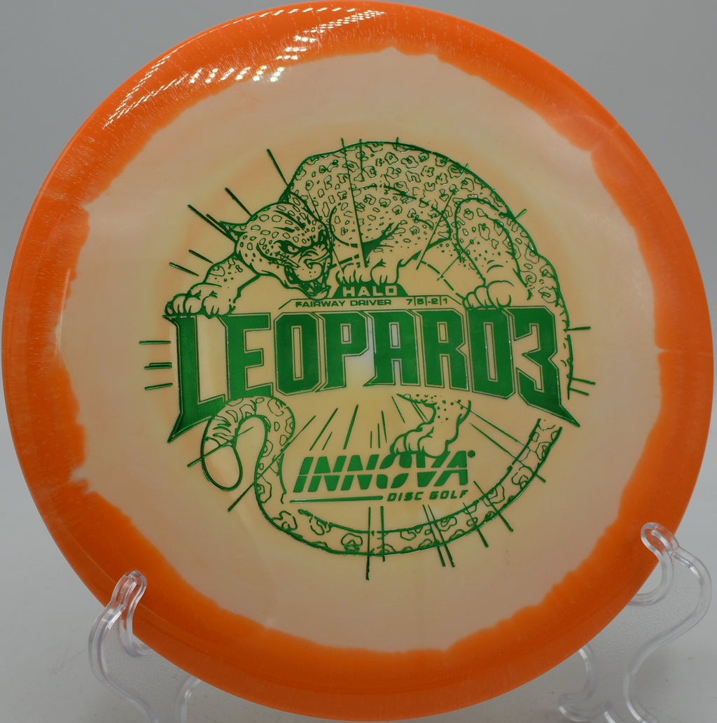 Halo Star Leopard3 fairway driver holding a long turnover shot at The Beast in Waco, Texas