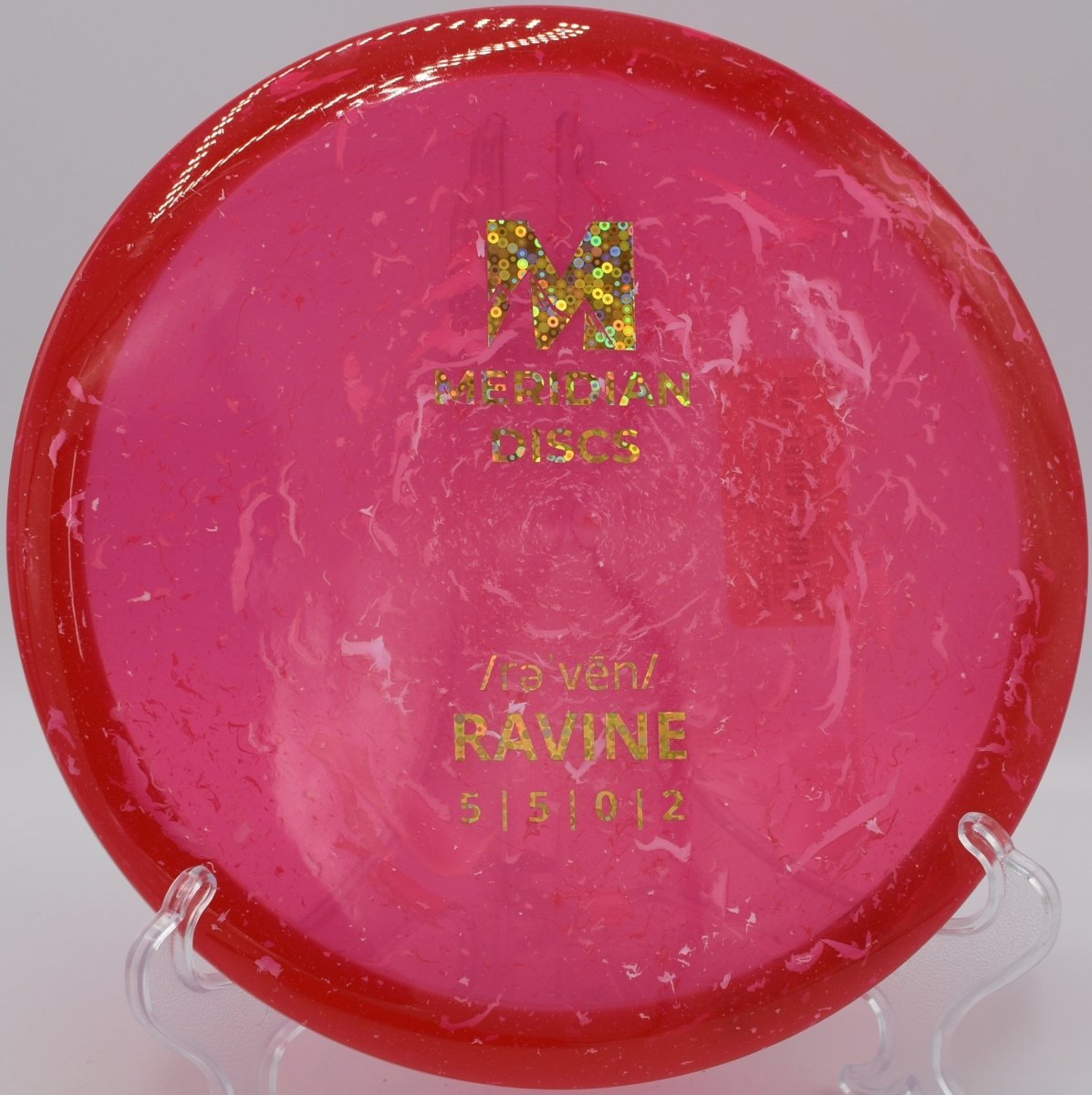Ravine Marbled Clarus consistent fade bite on approach at Oxbow Park DGC in Goshen, IN