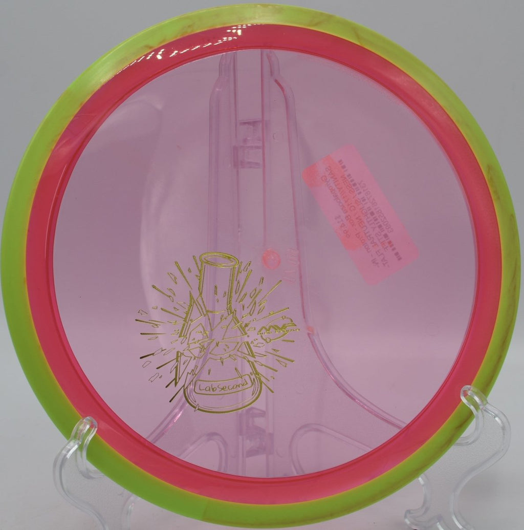 Gyropalooza Box Proton translucent molds staged for tournament prep at Iron Hill DGC in Newark, DE