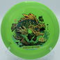 Aura Animus Matt Bell signature driver parked near the basket at Moraine State Park in Portersville, Pennsylvania, highlighting its precision and torque resistance.

