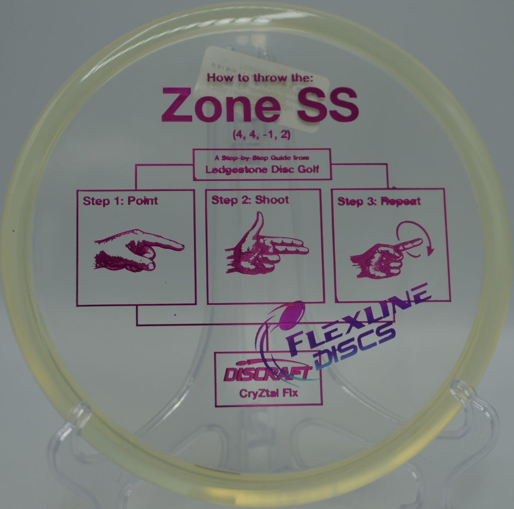 CryZtal FLX Zone SS delivering touch accuracy on a wooded green at The Rez Disc Golf Course in Canton, Georgia