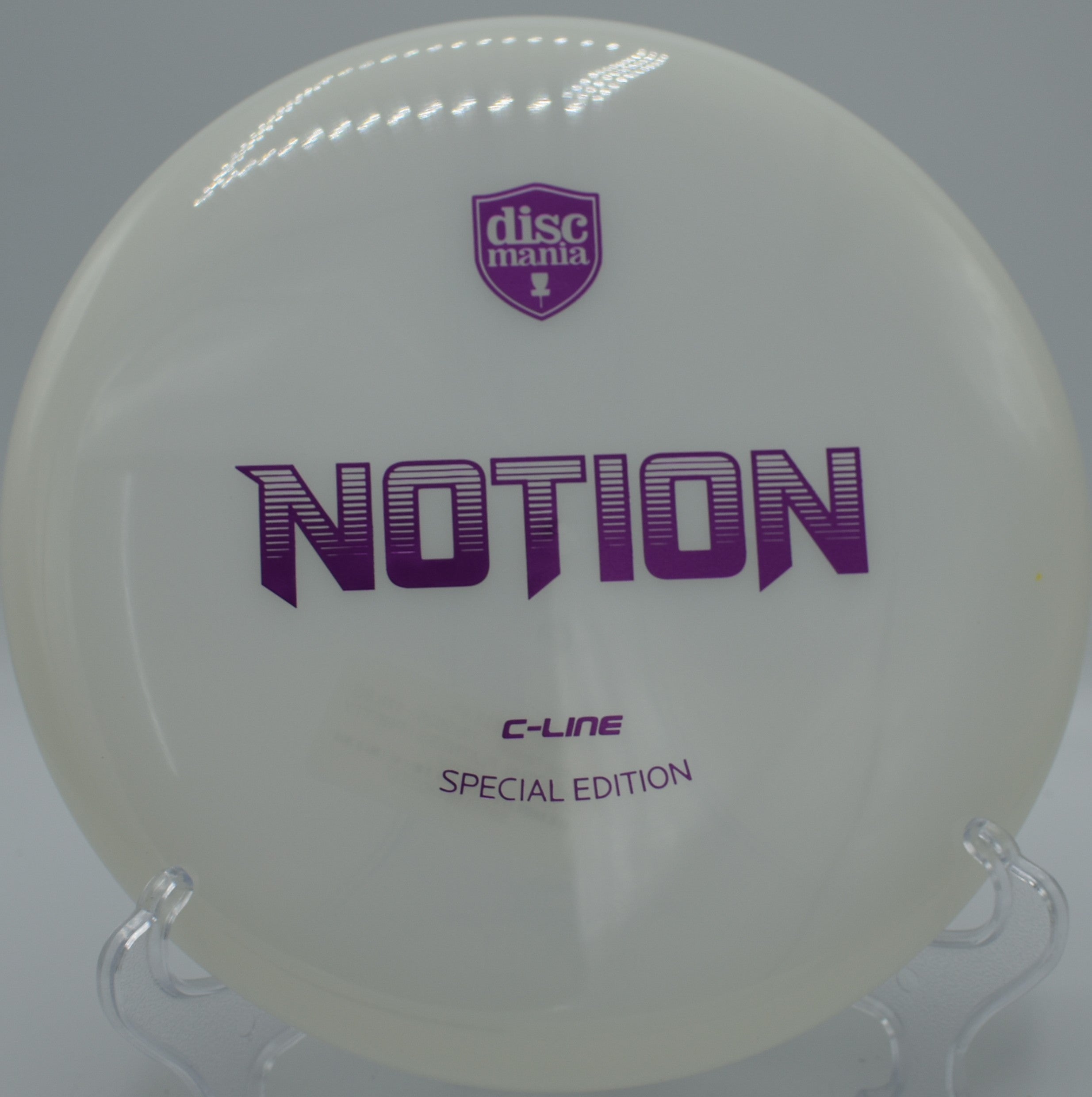 Discmania C-Line Notion displayed at Harmony Bends DGC, Columbia MO for straight approach shots and touch