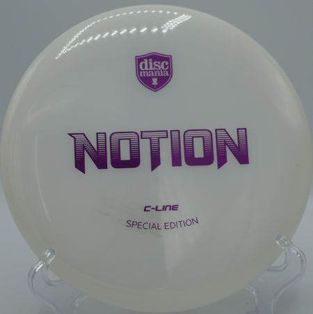 Discmania C-Line Notion displayed at Harmony Bends DGC, Columbia MO for straight approach shots and touch