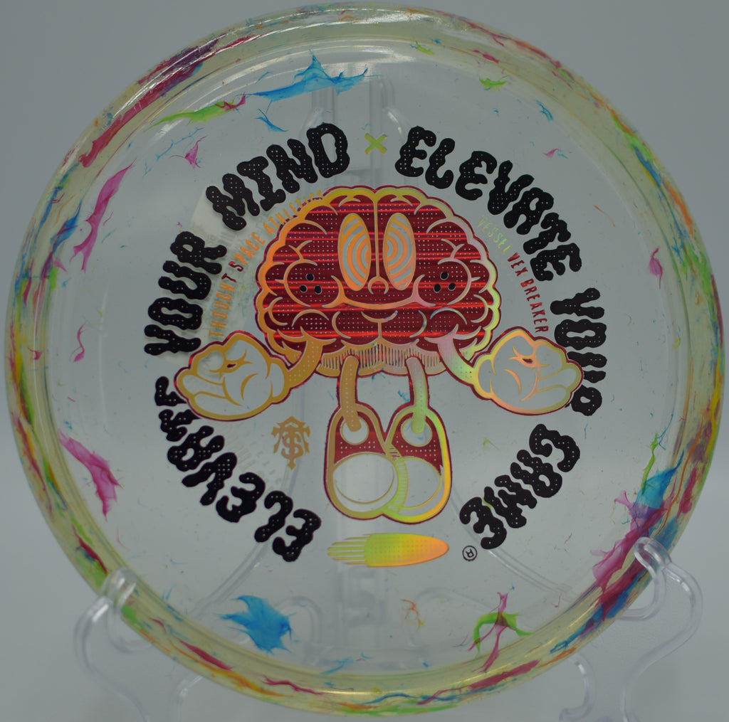 Vex Breaker Vessel gliding over open terrain at Warwick Town Park Disc Golf Course in Warwick, New York.