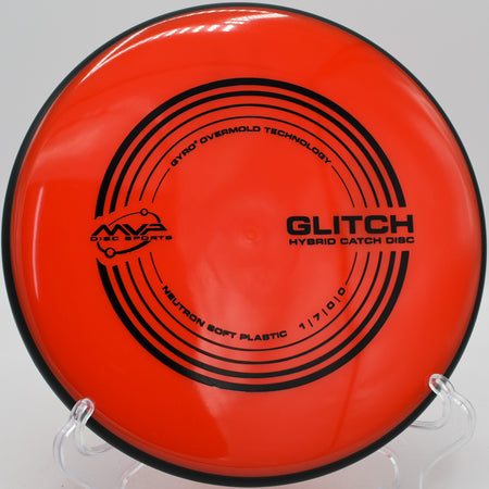 MVP Neutron Glitch straight-flying hybrid disc used for approaches at Winthrop Gold Disc Golf Course in Rock Hill, South Carolina.
