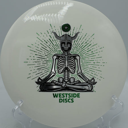 Westside Discs Tournament Underworld fairway driver delivering glide forward control at DeLaveaga Disc Golf Course California