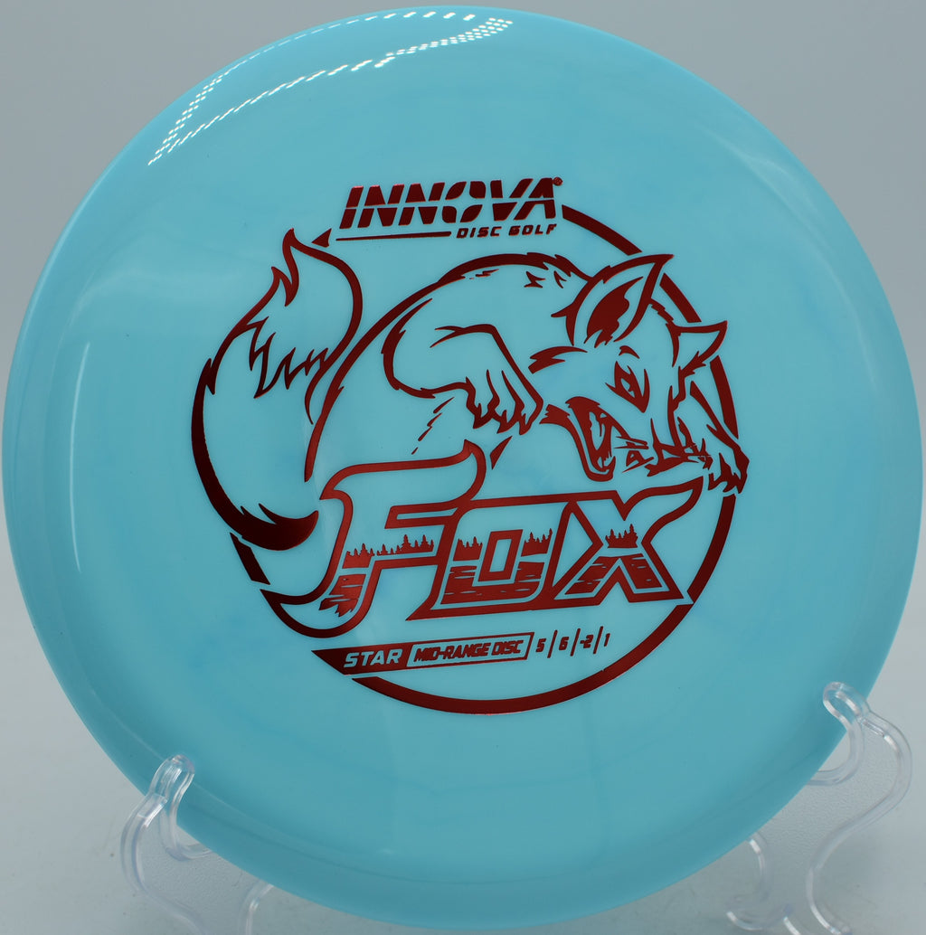Star Fox Innova midrange threading technical lines at Northwood Black Disc Golf Course in Morton, Illinois.