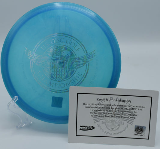 LUSTER CHAMPION ROC (USDGC 2013) with Certificate of Authenticity (#874/2000), a limited-edition collector's disc, available nationwide and in Austin, TX.