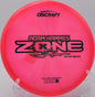 A Z Swirl Zone fading toward the chains at North Cove Disc Golf Complex in Marion, North Carolina.

