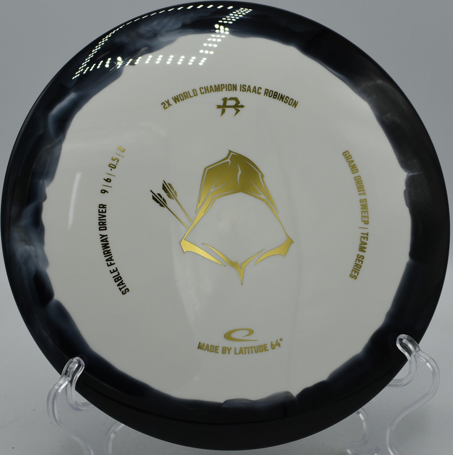 Grand Orbit Sweep Latitude 64° Isaac Robinson 2025 Team Series driver shaping long hyzer lines at Lincoln Ridge Disc Golf Course in Independence, Kentucky.