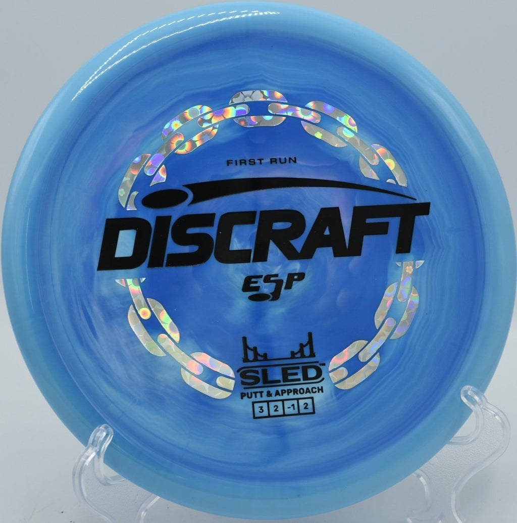 First Run ESP Sled accurate short approach disc at Golden Gate Park Disc Golf Course in San Francisco, California